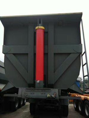 Sinotruk Howo 40-60t نصف مقطورة نصف مقطورة مع حارس جانبي وغطاء علوي افتتاح كهربائي