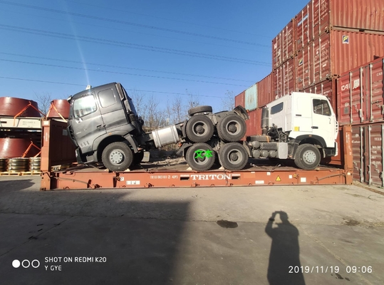 A7 420hp Lhd 6x4 شاحنة جرار ساينو تراك مع 3.5 بوصة Kingpin Euro2