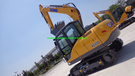 XCMG XE60D 6 طن حفارة مجنزرة صغيرة مع نظام هيدروليكي