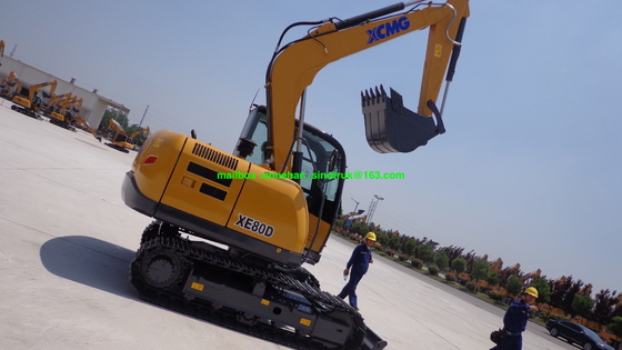 XCMG XE60D 6 طن حفارة مجنزرة صغيرة مع نظام هيدروليكي