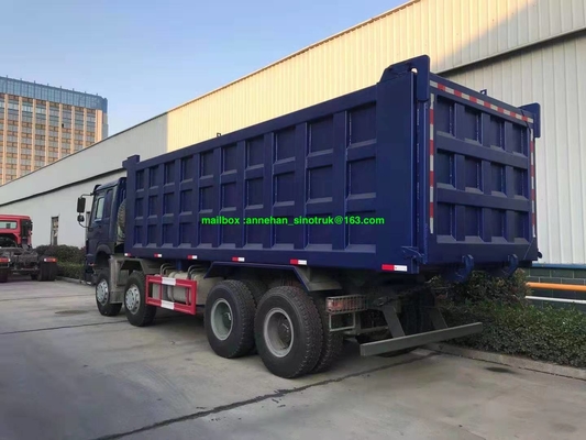 8x4 Rhd 12 عجلات 25-30m3 شاحنة قلابة ثقيلة Sinotruk Howo7 قلابة Euro2