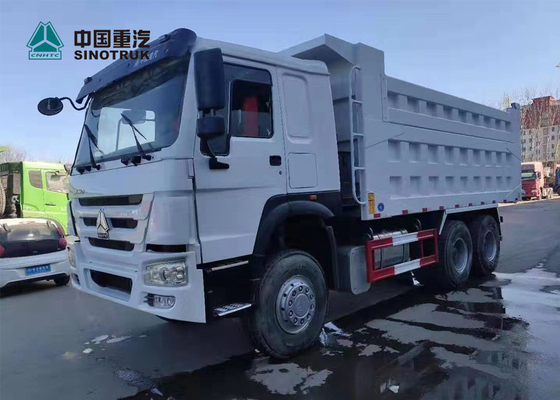 SINOTRUK 375hp 20CBM HOWO مستعملة شاحنة قلابة مستعملة 5600 * 2300 * 1500 مم