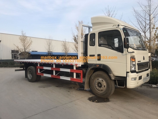4 × 2 6 إطارات ساينو تراك هووا شاحنة مسطحة ل 10-20 طن تحميل Capaicty LHD
