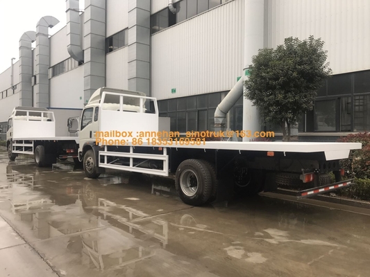4 × 2 6 إطارات ساينو تراك هووا شاحنة مسطحة ل 10-20 طن تحميل Capaicty LHD