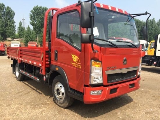 150hp مسطحة سينوتروك هوو 4x2 شاحنة بضائع خفيفة
