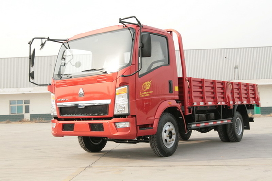 150hp مسطحة سينوتروك هوو 4x2 شاحنة بضائع خفيفة