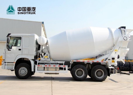 Euro 2 371hp SINOTRUK HOWO شاحنة تقليب الخرسانة 10 CBM حياة طويلة