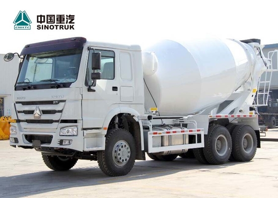 Euro 2 371hp SINOTRUK HOWO شاحنة تقليب الخرسانة 10 CBM حياة طويلة