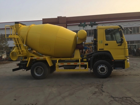 مرت CCC لتوفير الوقود ساينو تراك جوو 4x2 ذاتية التحميل 6 CBM شاحنة خلط الخرسانة الصغيرة