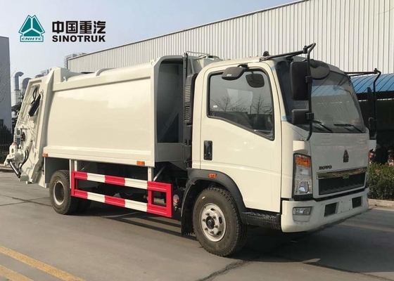 Sinotruk Howo 4 * 2 Light Truck 10CBM Waste Compactor Truck لتنظيف المدينة
