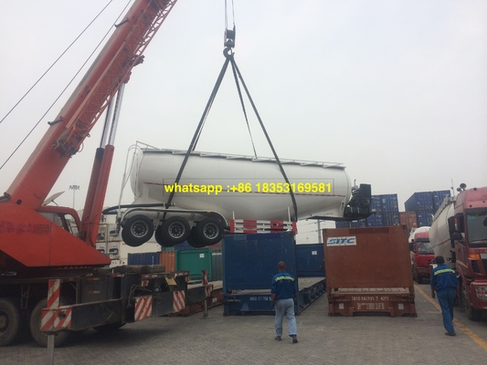 60T Weichai Engine 60M3 مقطورة صهريج الاسمنت السائب