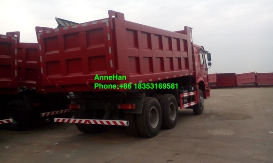10 عجلات 18M3 336hp ساينو تراك هوو 6 × 4 شاحنة قلابة