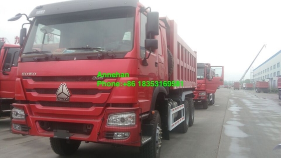 10 عجلات 18M3 336hp ساينو تراك هوو 6 × 4 شاحنة قلابة