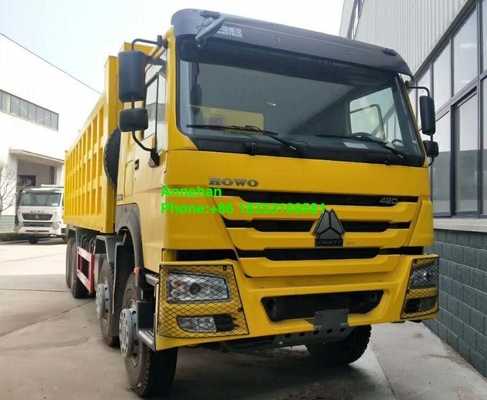 12 شاحنة Euro2 HW76 Cabin Sinotruk Howo 8x4 Dump Truck