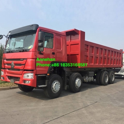 12 شاحنة Euro2 HW76 Cabin Sinotruk Howo 8x4 Dump Truck