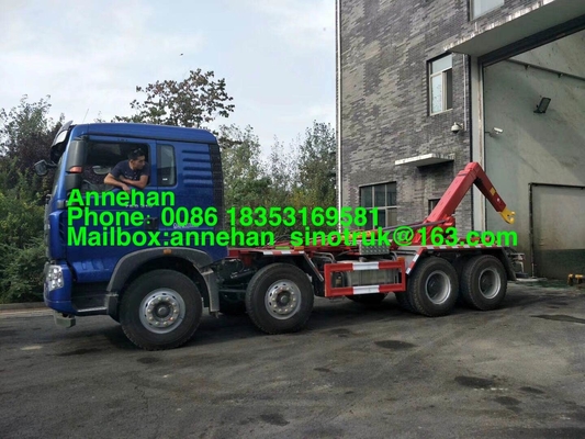 هوك ذراع ساينو تراك Howo7 6x4 Euro2 شاحنة القمامة المطحنة