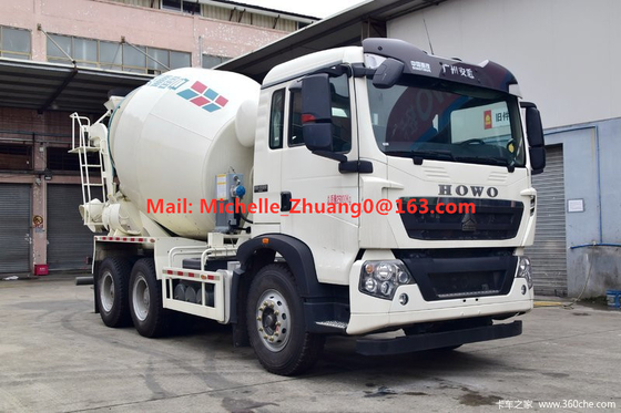 10 عجلات 12 شاحنة مكعب 6x4 371hp شاحنة خلط الخرسانة Howo