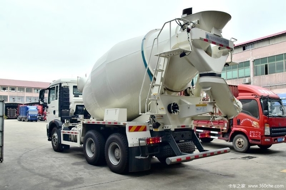 10 عجلات 12 شاحنة مكعب 6x4 371hp شاحنة خلط الخرسانة Howo