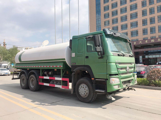 290hp ISO مرت سينوتراك هوو 20m3 مياه الشرب شاحنة صهريج 6 × 4 10 إطارات 2020 نموذج لتنظيف طريق المدينة