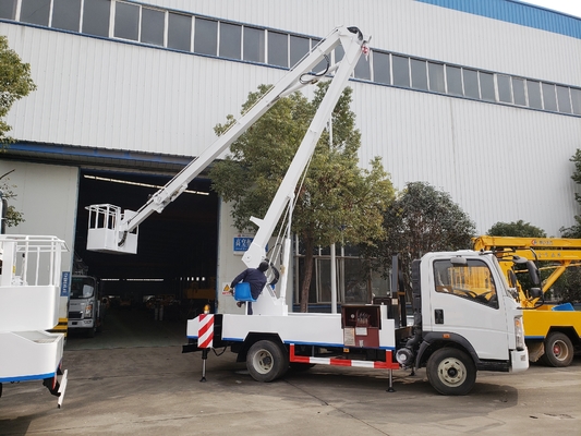 Howo 4x2 Driving 5 Tons HLW5050GJKE Aerial Work Truck Sinotruk Aerial Truck ساينو تراك