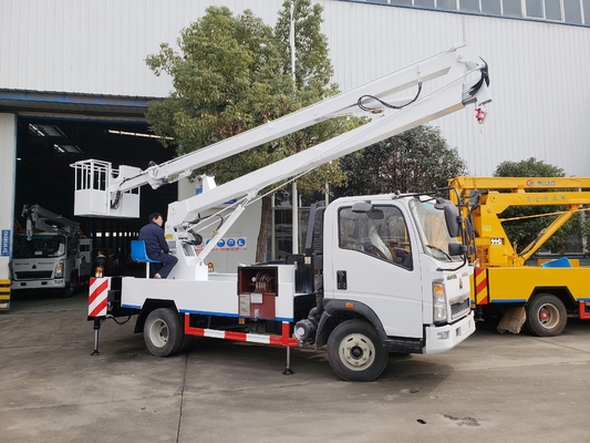 Howo 4x2 Driving 5 Tons HLW5050GJKE Aerial Work Truck Sinotruk Aerial Truck ساينو تراك