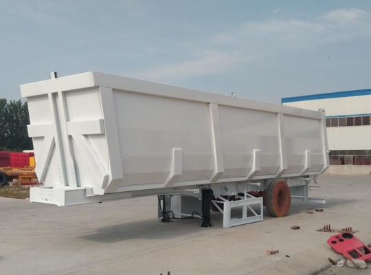50 - 70T ساينو تراك CIMC 45cbm قلابة شاحنة قلابة مقطورة لخام البوكسيت