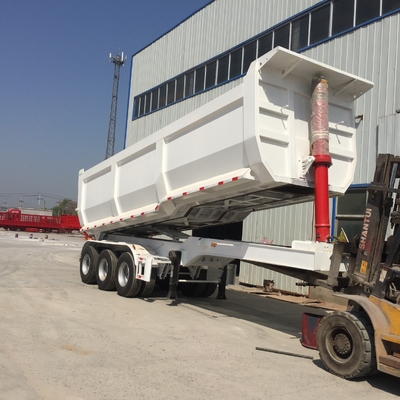 50 - 70T ساينو تراك CIMC 45cbm قلابة شاحنة قلابة مقطورة لخام البوكسيت
