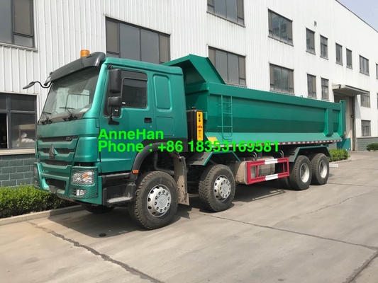 12 عجلات 25cbm 30cbm 8x4 شاحنة قلابة ثقيلة