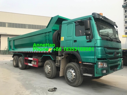 12 عجلات 25cbm 30cbm 8x4 شاحنة قلابة ثقيلة