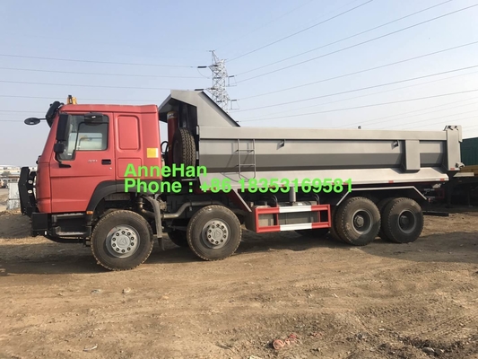 12 عجلات 25cbm 30cbm 8x4 شاحنة قلابة ثقيلة