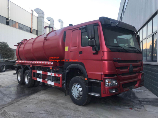 95 كم / ساعة 10M3 16M3 شاحنة شفط مياه الصرف الصحي 4x2 Euro 2 LHD