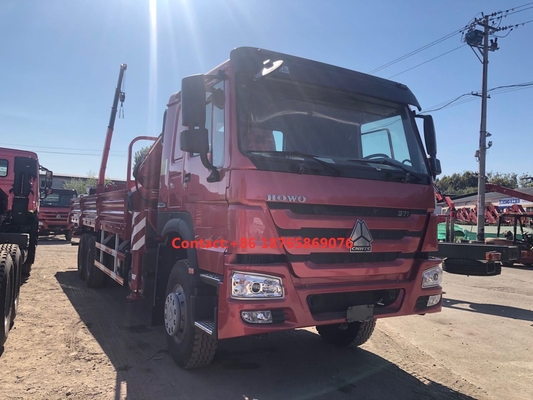 450hp 6 * 4 شاحنة بضائع ثقيلة 12T تلسكوب بوم محمولة على رافعة