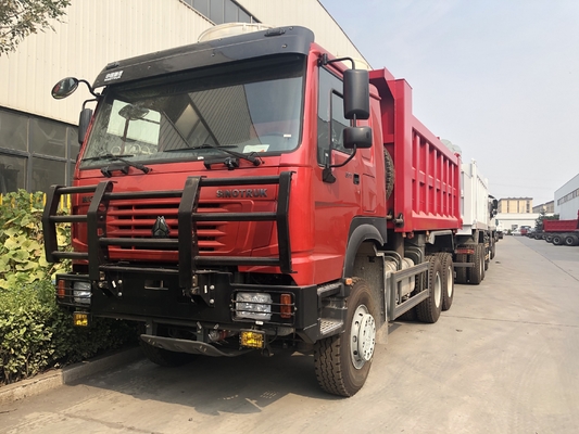HF9 Drum 300L Howo 6x4 شاحنة قلابة مع مصد عسكري