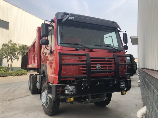 HF9 Drum 300L Howo 6x4 شاحنة قلابة مع مصد عسكري