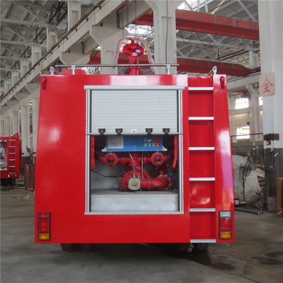 شاحنة إطفاء حريق حمراء 140KW 5000L Dongfeng 4 * 2