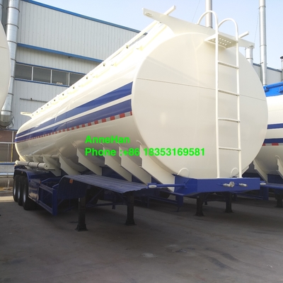 Q235 50000L 3 محاور خزان النفط مقطورة مع اثنين من الأنابيب