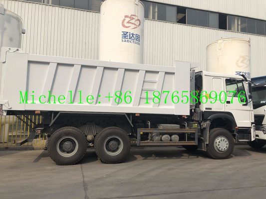 WD615.69 336hp شاحنة قلابة شديدة التحمل لمواقع البناء