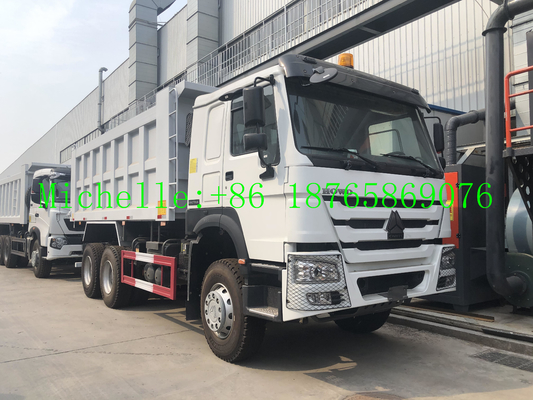 WD615.69 336hp شاحنة قلابة شديدة التحمل لمواقع البناء