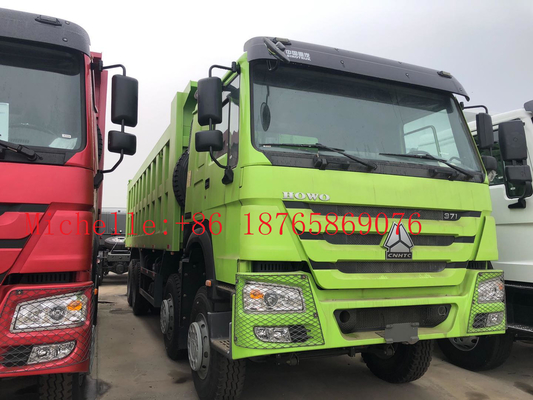 3 المحور 30cbm 45 طن 8 * 4 12 شاحنة قلابة ويلر لراكبين