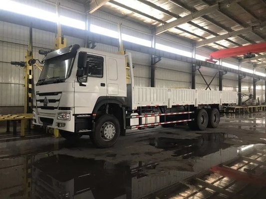الأبيض SINOTRUK HOWO 6X4 شاحنة بضائع ثقيلة Euro II الانبعاثات القياسية