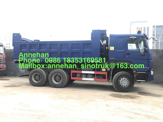 30-40T 20M3 شاحنة قلابة ثقيلة Sinotruk Howo 7 Dump Truck 10 Wheels
