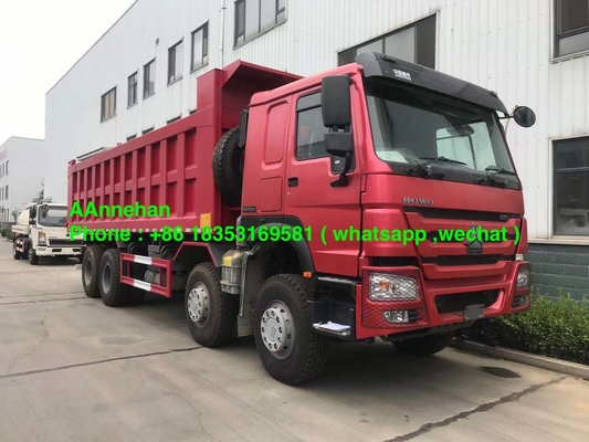 Red Howo 7 Sinotruk Howo 6x4 Dump Truck 10 Wheels 20M3 40T