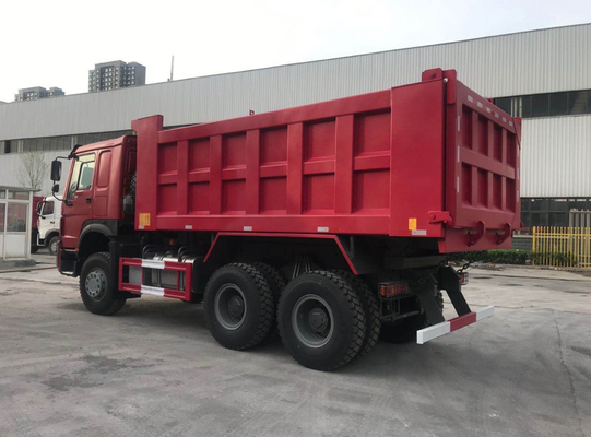 Red Howo 7 Sinotruk Howo 6x4 Dump Truck 10 Wheels 20M3 40T