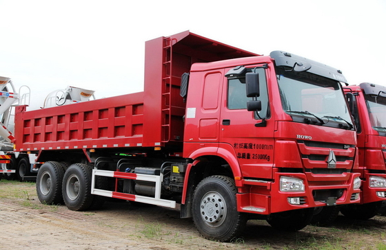 ZZ3317N3647B 12 ياردة ثلاثة محاور شاحنة قلابة ثقيلة لبناء الطرق