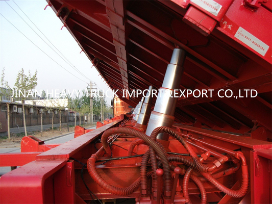 3 Axle 4 Axle 35/40 CBM نصف مقطورات شديدة التحمل 60 طنًا قلابة نصف مقطورة قلابة