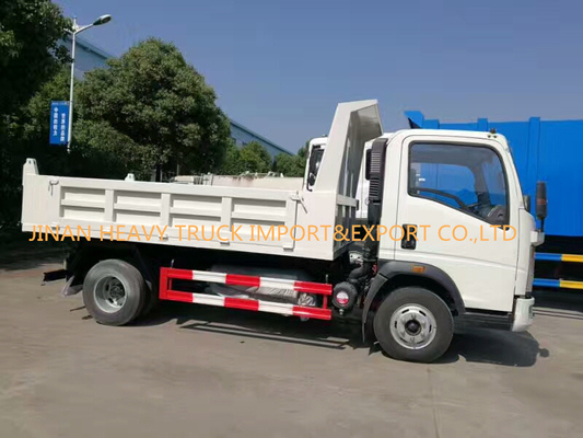 5T شاحنات تجارية خفيفة صغيرة 4x2 شاحنة قلابة Sino Howo