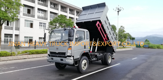 5 طن HOWO 4x2 شاحنة قلابة صغيرة Sino شاحنة قلابة ZZ3158E3414C1