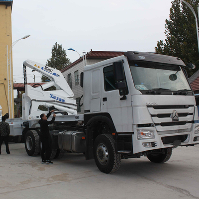 XCMG 28Mpa 37ton 20ft 40ft الشحن الجانب بوم رافع للطي بوم حاوية رافعة