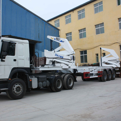 XCMG 28Mpa 37ton 20ft 40ft الشحن الجانب بوم رافع للطي بوم حاوية رافعة