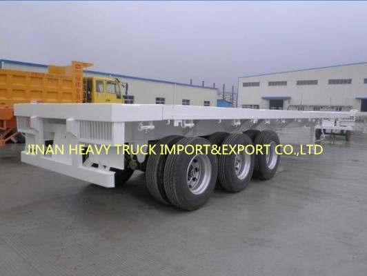 SINOTRUK Three Axle Heavy Duty نصف مقطورة حاوية نقل نصف مقطورة